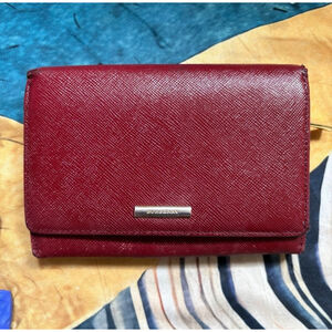 BURBERRY | Red Leather Wallet One Size